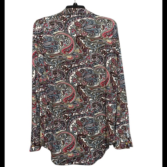 BCBGMAXAZRIA paisley print tunic size large new - Picture 2 of 6